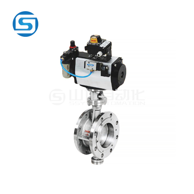 D643H气动法兰式硬密封蝶阀